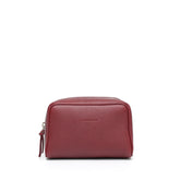 Ball piccola in pelle martellata mosto, pochette da viaggio e per uso quotidiano, realizzata da Pianigiani Bags.